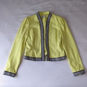 Kate and Rosy Neon Yellow Open Blazer Women's Size XS